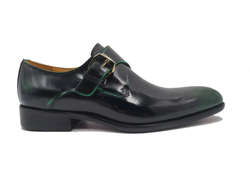 Carrucci Soft Calf Patent Leather Single Monk Slip-on