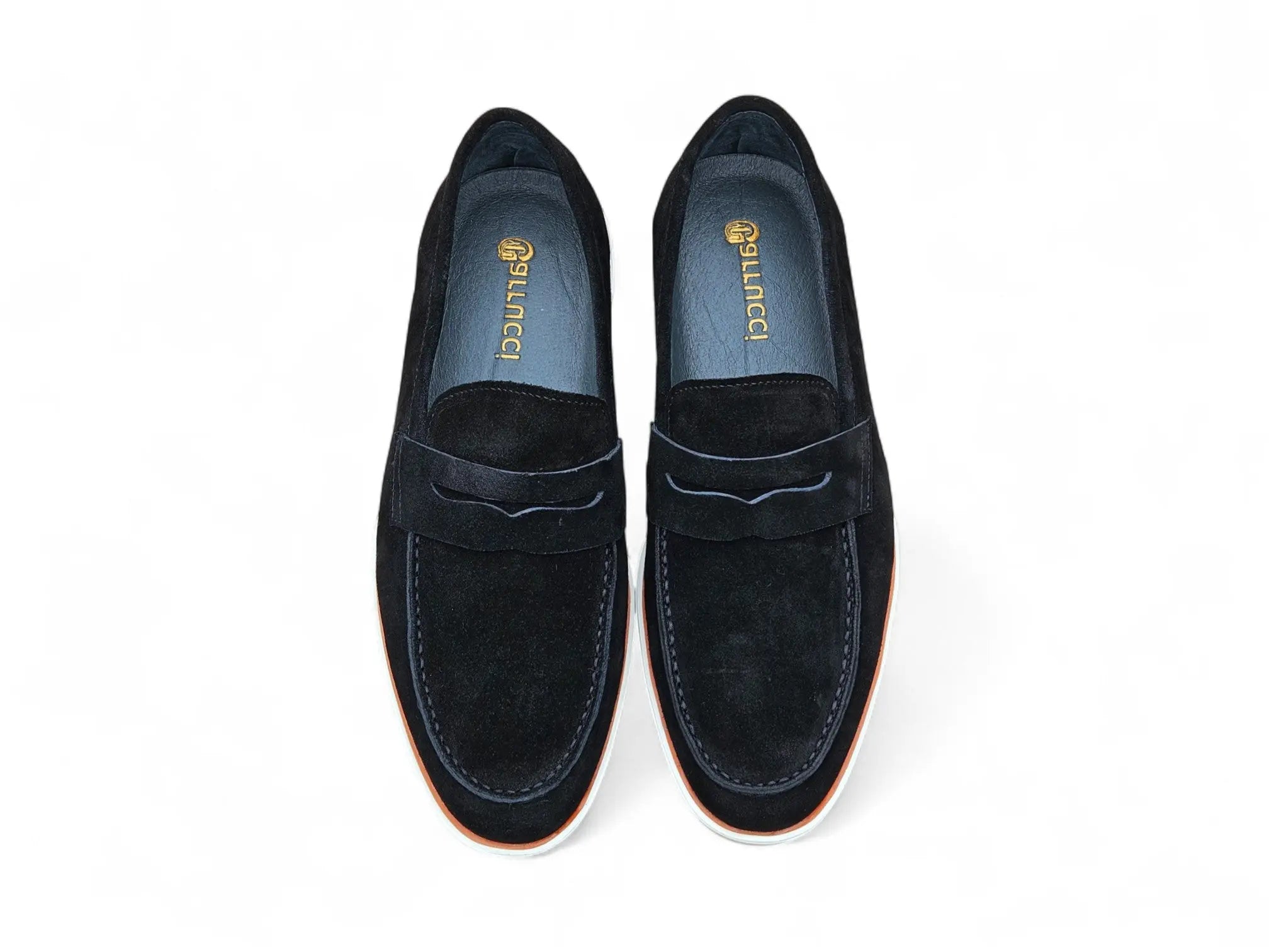 Supple Suede Penny Loafer with Sporty Sole