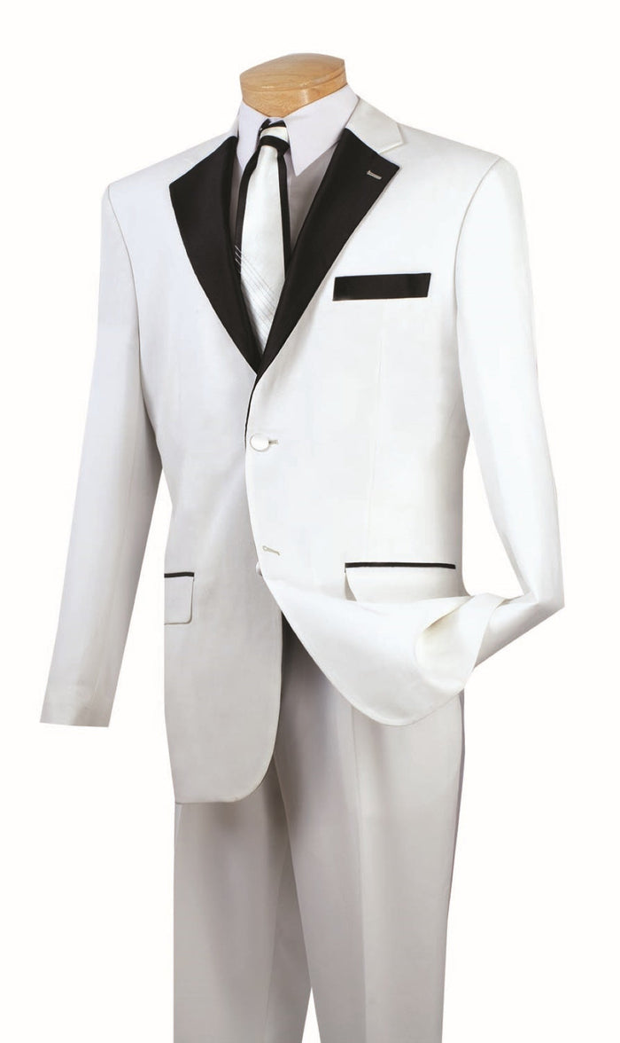 Light Blue Slim Fit Men's 2 Piece Business Suit 2 Button by Vinci