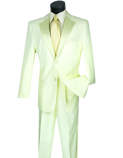 White Prom Suit - White Prom Tuxedo Suits - White Wedding Fit Classic Tuxedo by PROMTUXEDO