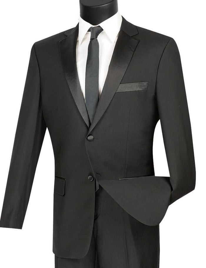 Slim Fit Business Men's Suit 3 Piece 2 Button in Ivory by Vinci