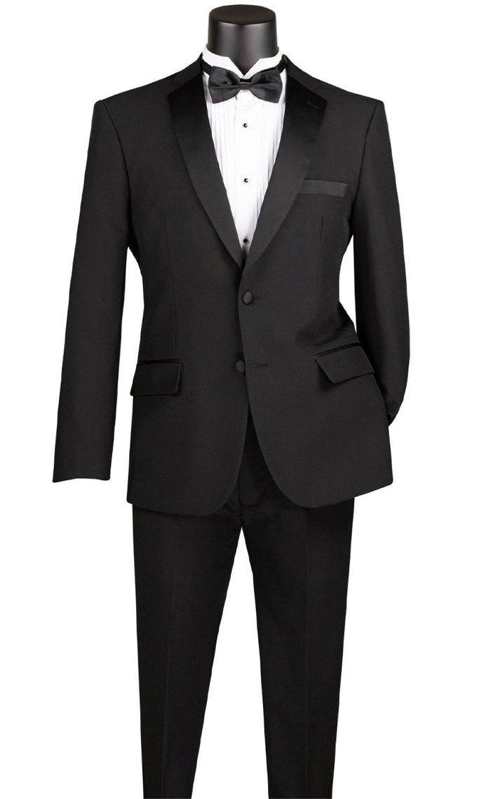 Kingsman Collection - Shawl Collar Slim Fit Tuxedo 2 Piece 1 Button Red by Vinci