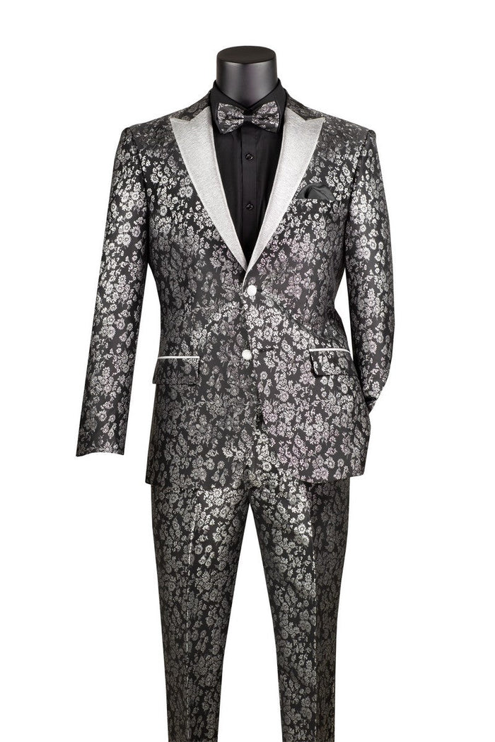 Kingsman Collection - Shawl Collar Slim Fit Tuxedo 2 Piece 1 Button White by Vinci