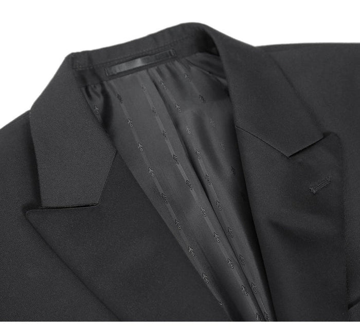Black Prom Tuxedo Suit - Black Wedding Suit - Mens Classic Full Dress Tail Tuxedo
