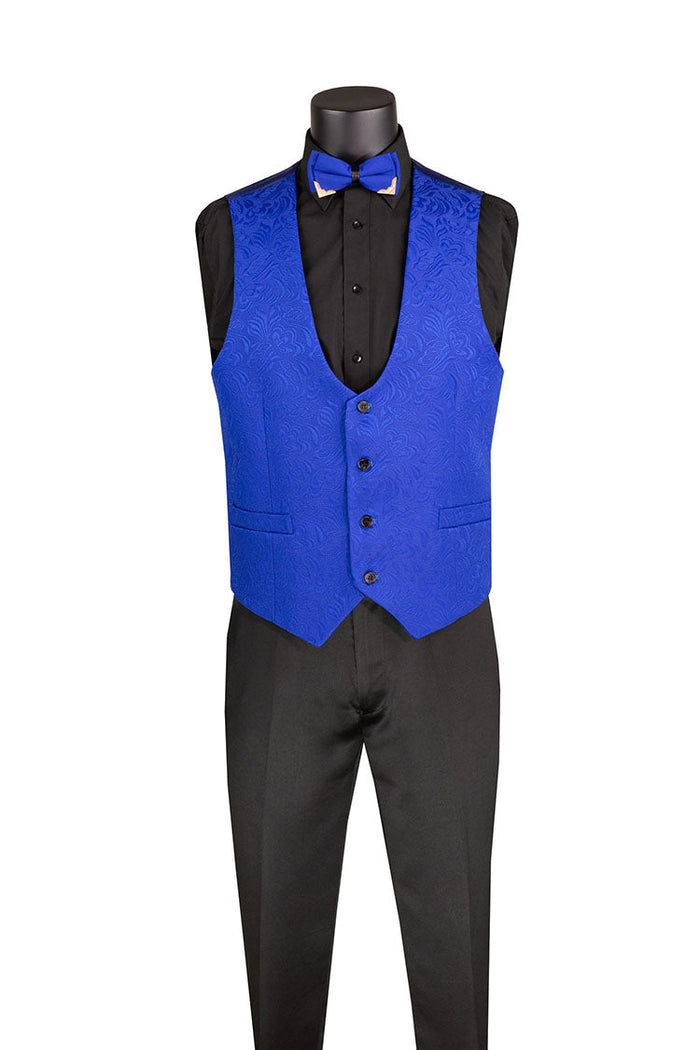 Slim Fit 3 Piece Stretch Fabric Suit in Green by Vinci