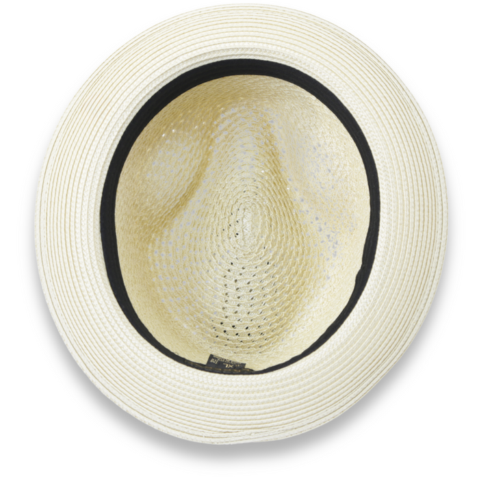Castor Crushable Straw Hat Fedora in Tan by Ferrecci USA