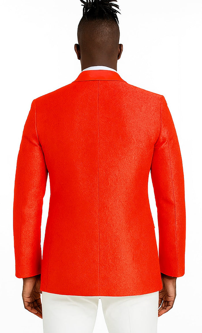 50-70-Character Span: Tazio Red Slim Fit Paisley Tuxedo Jacket for Weddings and Proms by Tazzio