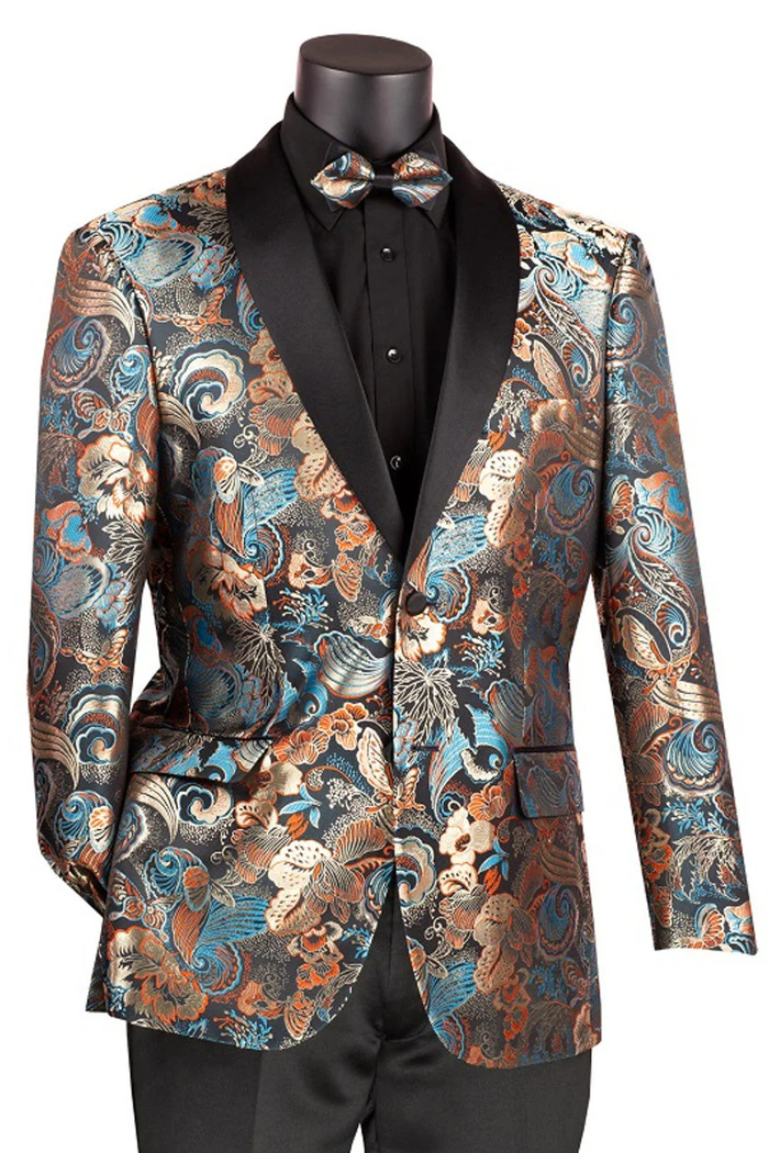 Teal Tuxedo Jacket
