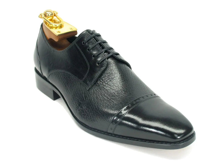 Carrucci Textured Leather Blucher