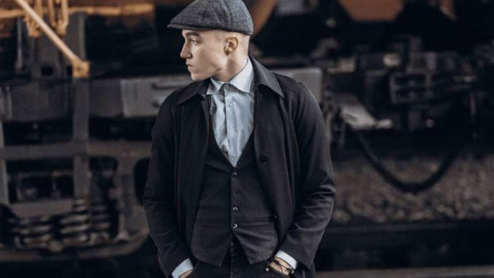 Mens Peaky Costume Thomas Shelby Suit & Overcoat