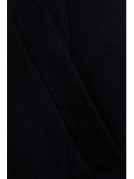 Men's Dress Coat 2 Buttons Luxury Three Quarter Length Cashmere Black Long Men's Dress Topcoat - Winter Coat by USA Men's Outlet