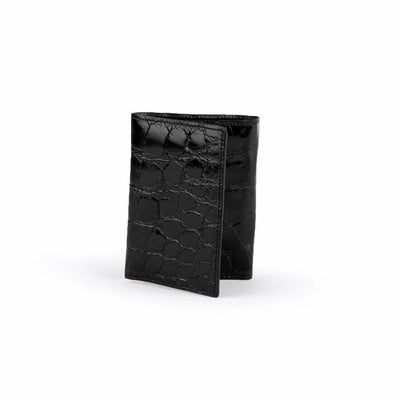 Ferrini Alligator Trifold Wallet Black Ferrini USA