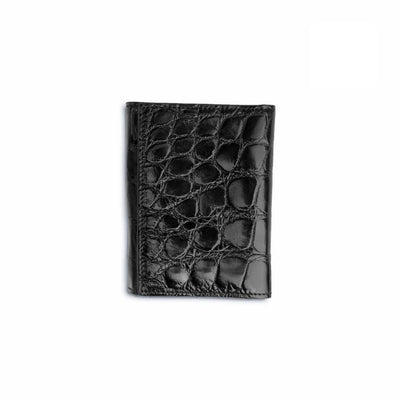 Ferrini Alligator Trifold Wallet Black Ferrini USA