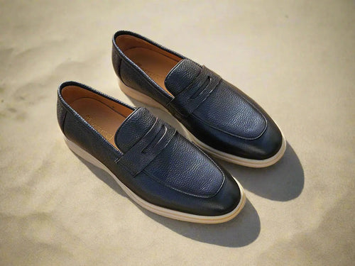 Tumble Calfskin Penny Loafer