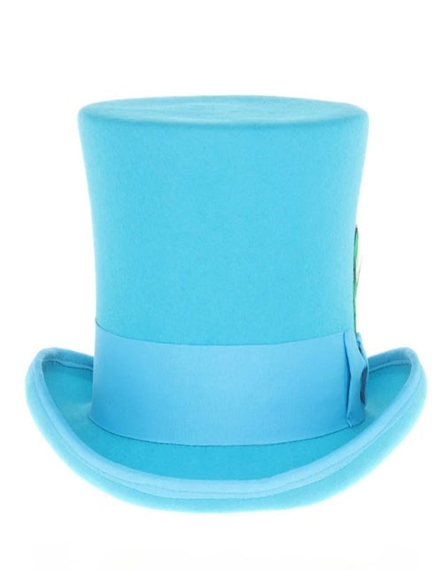 Victorian Steampunk Top Hat - 1800 19th Century - Dressy Loden Felt Top Turquoise Hat USA Men's Outlet
