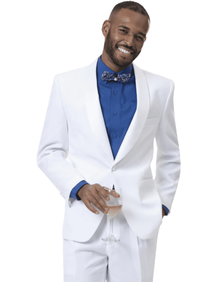White Prom Suit - White Prom Tuxedo Suits - White Wedding Classic Tuxedo
