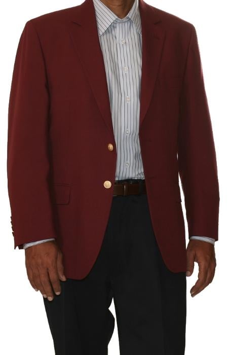Two Button Cheap Priced Unique Dress Blazer Jacket For Men Sale Burgundy ~Maroon Suit~ Wine Color (Men + Women) by mensusain