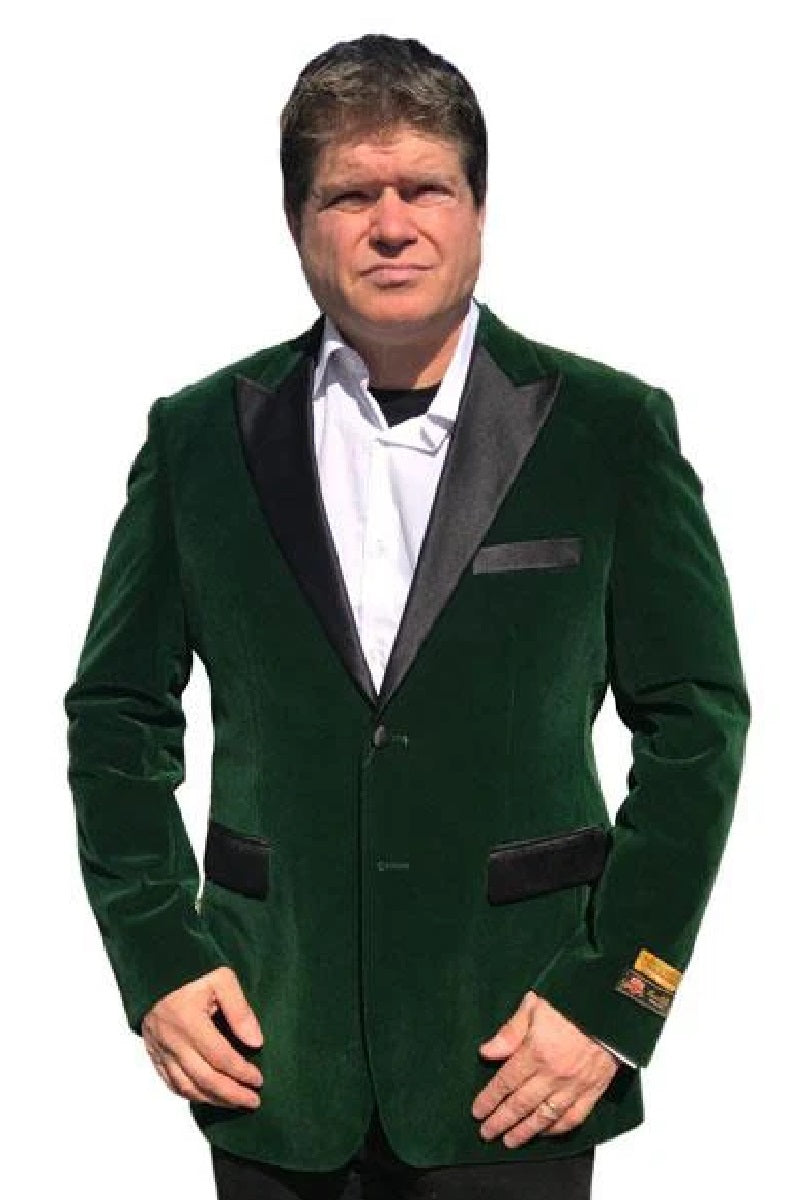 Green velvet suit Many Styles & Brands $99UP Alberto Nardoni Brand Olive Green Velvet Tuxedo Jacket Sport Coat Jacket Available Big Sizes Green Velvet Suits and Tuxedos