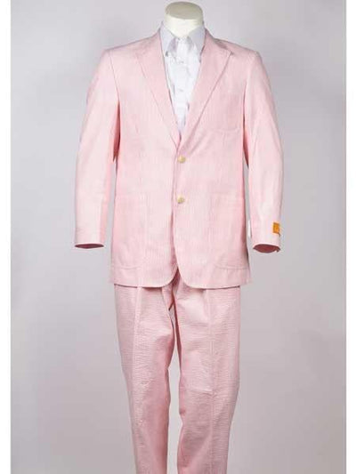 Men's 2 Button Pinstripe Pink Cheap Priced Designer Fashion Dress Casual Blazer For Men On Sale Blazer by mensusain