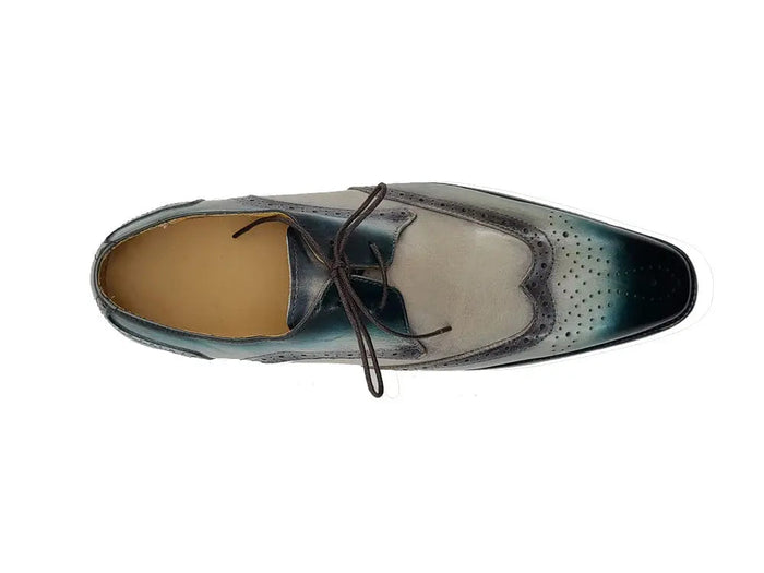 Carrucci Two Tone Wingtip Blucher Oxford
