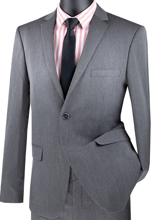 Mens Slim Fit Paisley Prom Suit in Ivory by Vinci