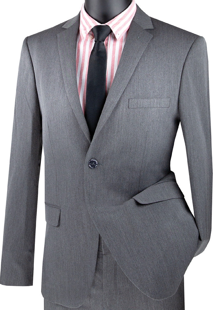 Mens Slim Fit Paisley Prom Suit in Ivory by Vinci