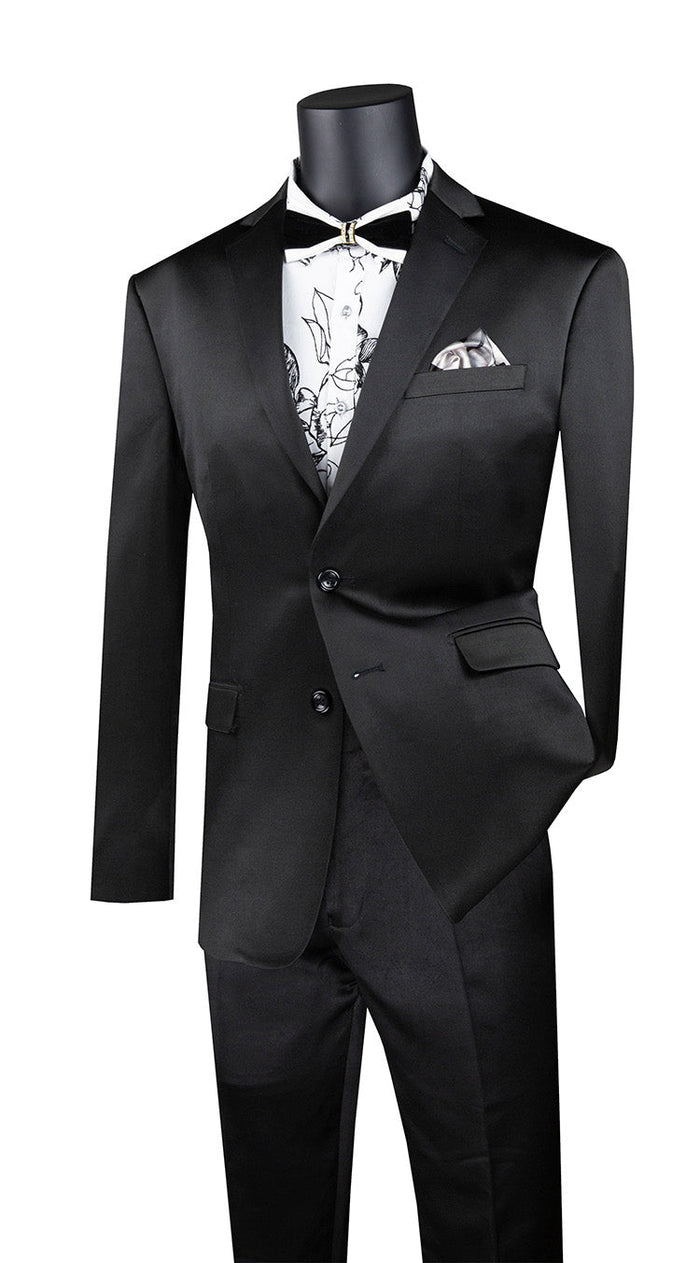 Ivory Tone on Tone Paisley Pattern Slim Fit Men's 2 Piece Suit 2 Button by Vinci