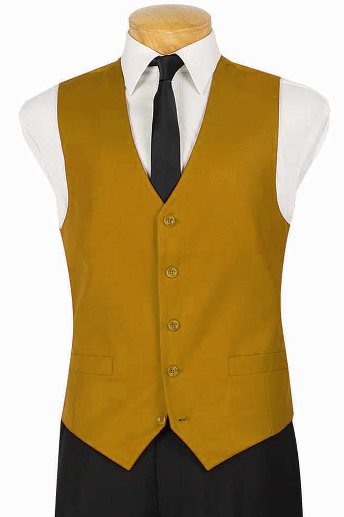 Mens Classic 5 Button Suit Vest in Grey by Vinci