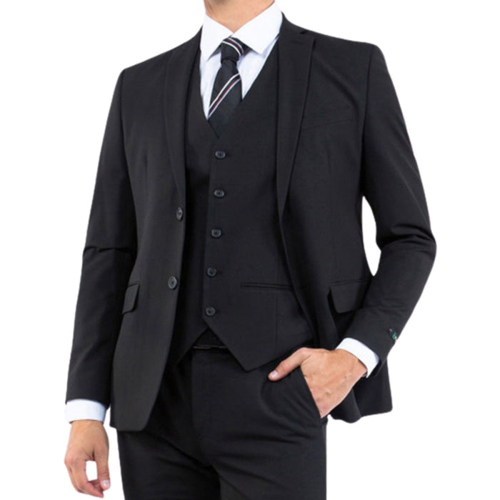 Black 3-Piece Slim Fit Suit - M362S