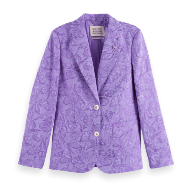 Mens Paisley Blazer - Floral Sport Coat - Lavender Sport Jacket mensusain