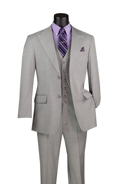Sage Slim Fit Double Breasted 2 Piece Suit with Flexible Elastic Waistband by Vinci