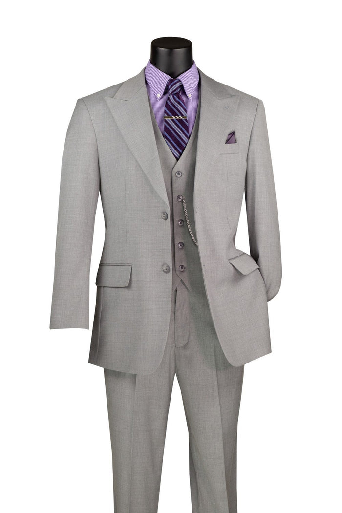 Sage Slim Fit Double Breasted 2 Piece Suit with Flexible Elastic Waistband by Vinci