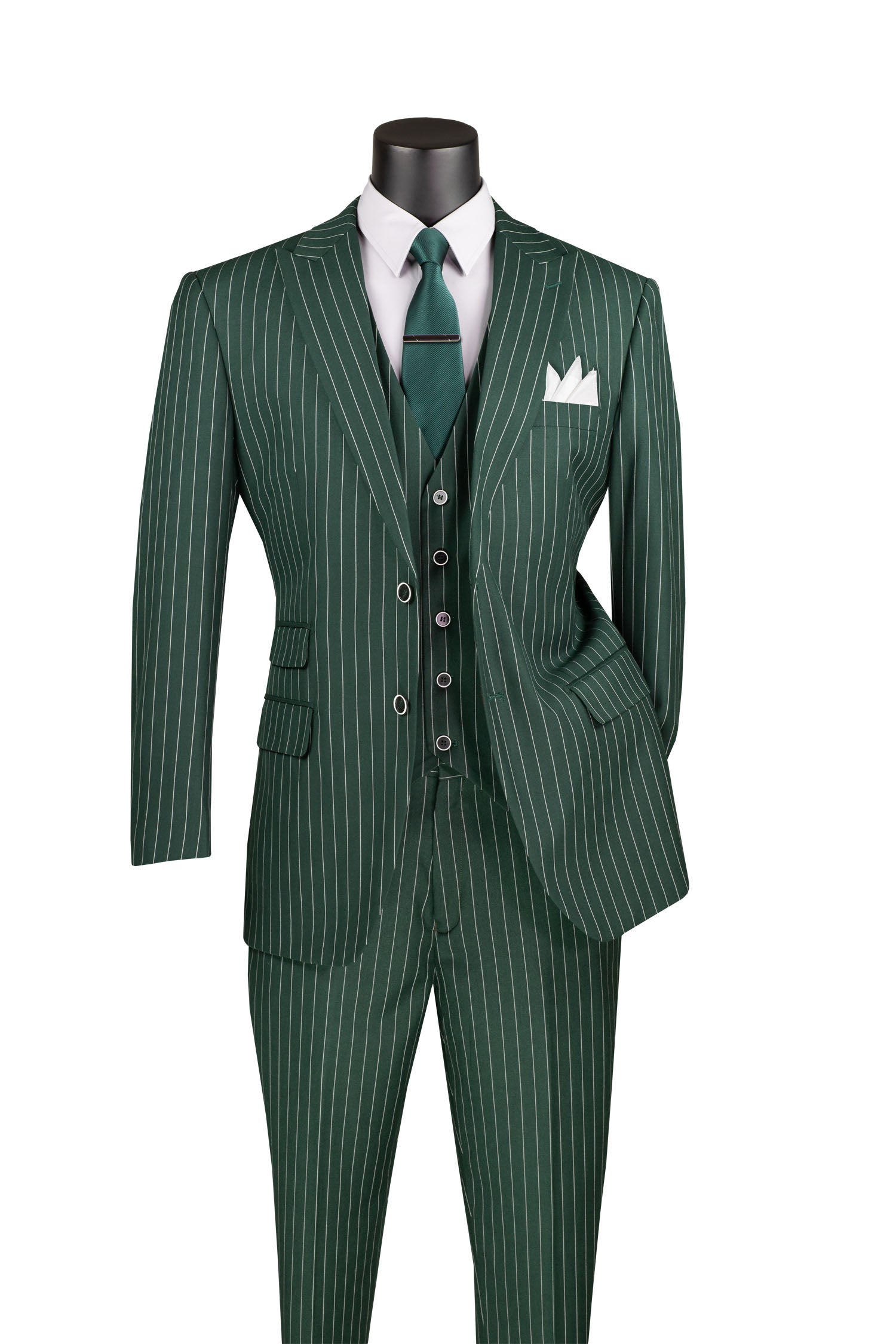 Modern Fit Summer 2 Piece 2 Button Suit Striped Seersucker in Tan by Vinci