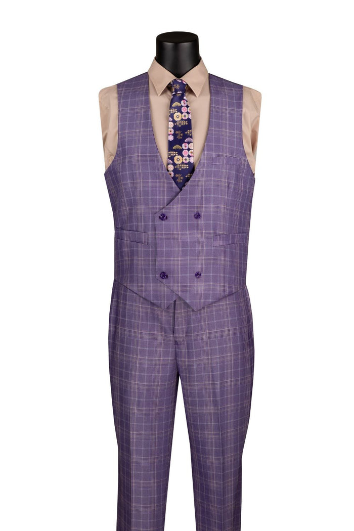 Ramses Collection - Hunter Green Regular Fit Double Breasted 2 Piece Suit with Flexible Elastic Waistband