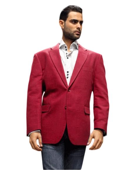Velvet Blazer - Mens Velvet Jacket Sport Coat It's One of a Kind For All Occasion Winish Burgundy ~ Maroon Suit ~ Win Jacket by MensUsaIn