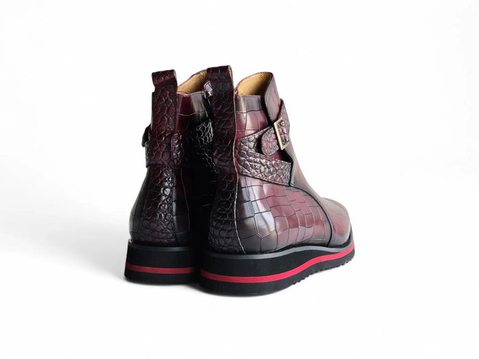 Carrucci Vesper Cross Strap Buckle Boot