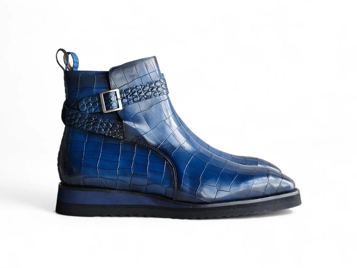 Carrucci Vesper Cross Strap Buckle Boot