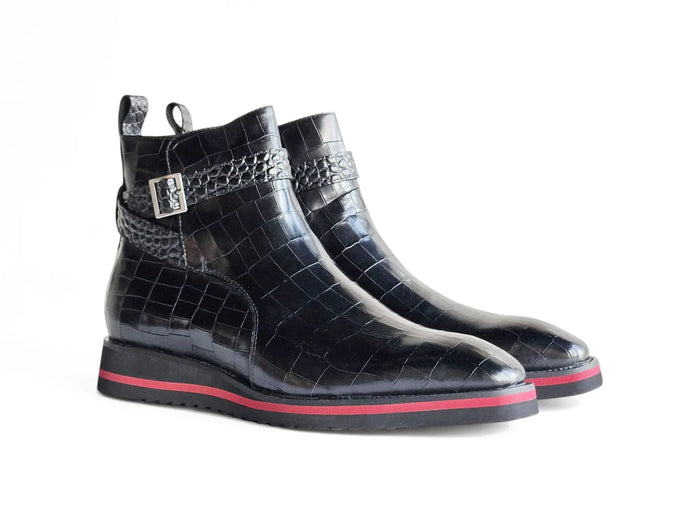 Carrucci Vesper Cross Strap Buckle Boot