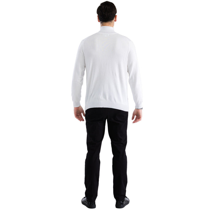 MENS WHITE PULLOVER TURTLENECK SWEATER USA Men's Outlet