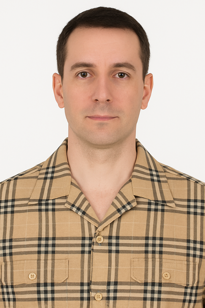 Men’s Beige Plaid Short Sleeve Shirt – Casual Summer Wear