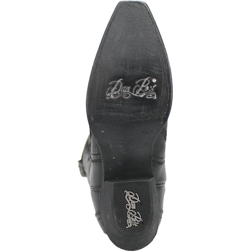 Dan Post Women’s Hallie Black 15 Snip Toe Medium Cowboy Boot