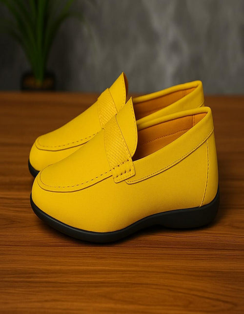 Men's Yellow Suede Loafers - Casual Slip-On Moccasin Driving Shoes by USA Men's Outlet