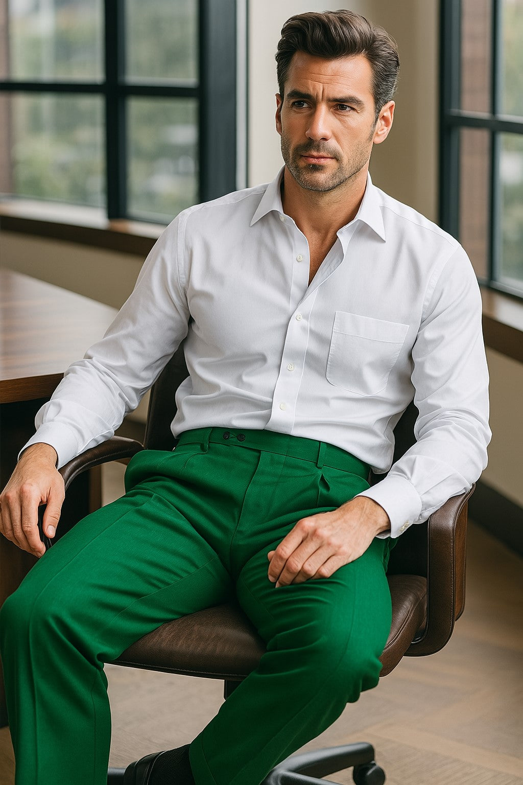 zipper-closure-green-slacks