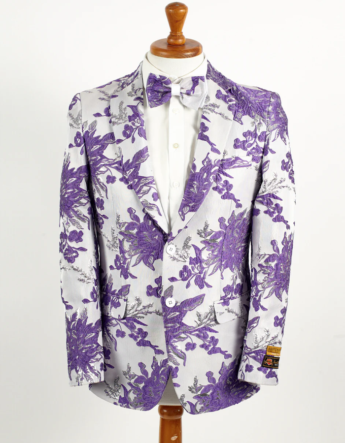 White Prom Suit - White Prom Tuxedo Suits - White Wedding Paisley Tuxedo PROMTUXEDO