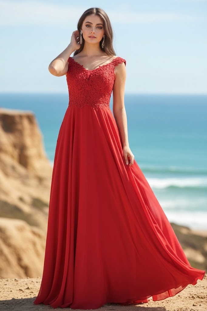 May Queen MQ1602 Off Shoulder Corset Flowy Prom Gown