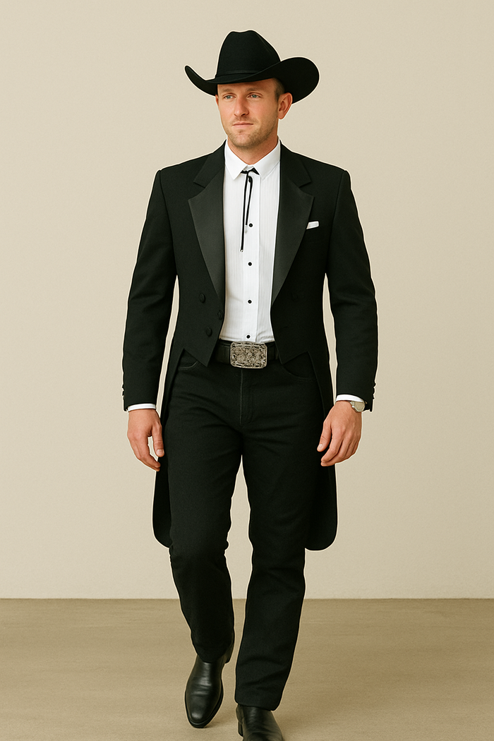 Country Tuxedos For Weddings Mens Black Traje Vaquero Suit & Tuxedo mensusain