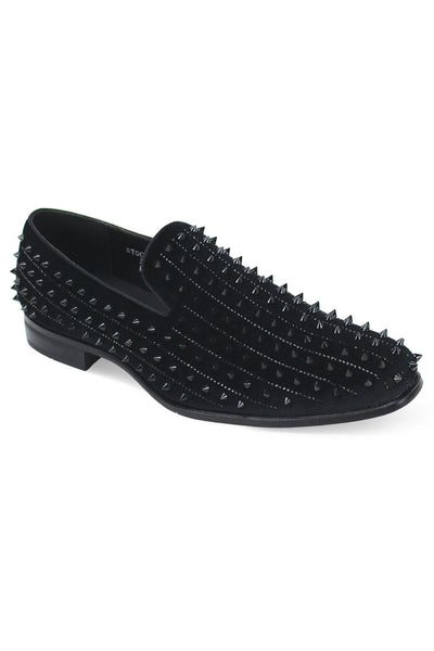 Harvie Spiked Smoker Black Tuxedo Shoes After Midnight