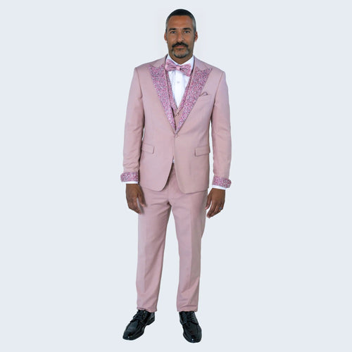 Lavender Tuxedo Stone Peak Lapel Four Piece Set - Wedding - Prom by Sean Alexander