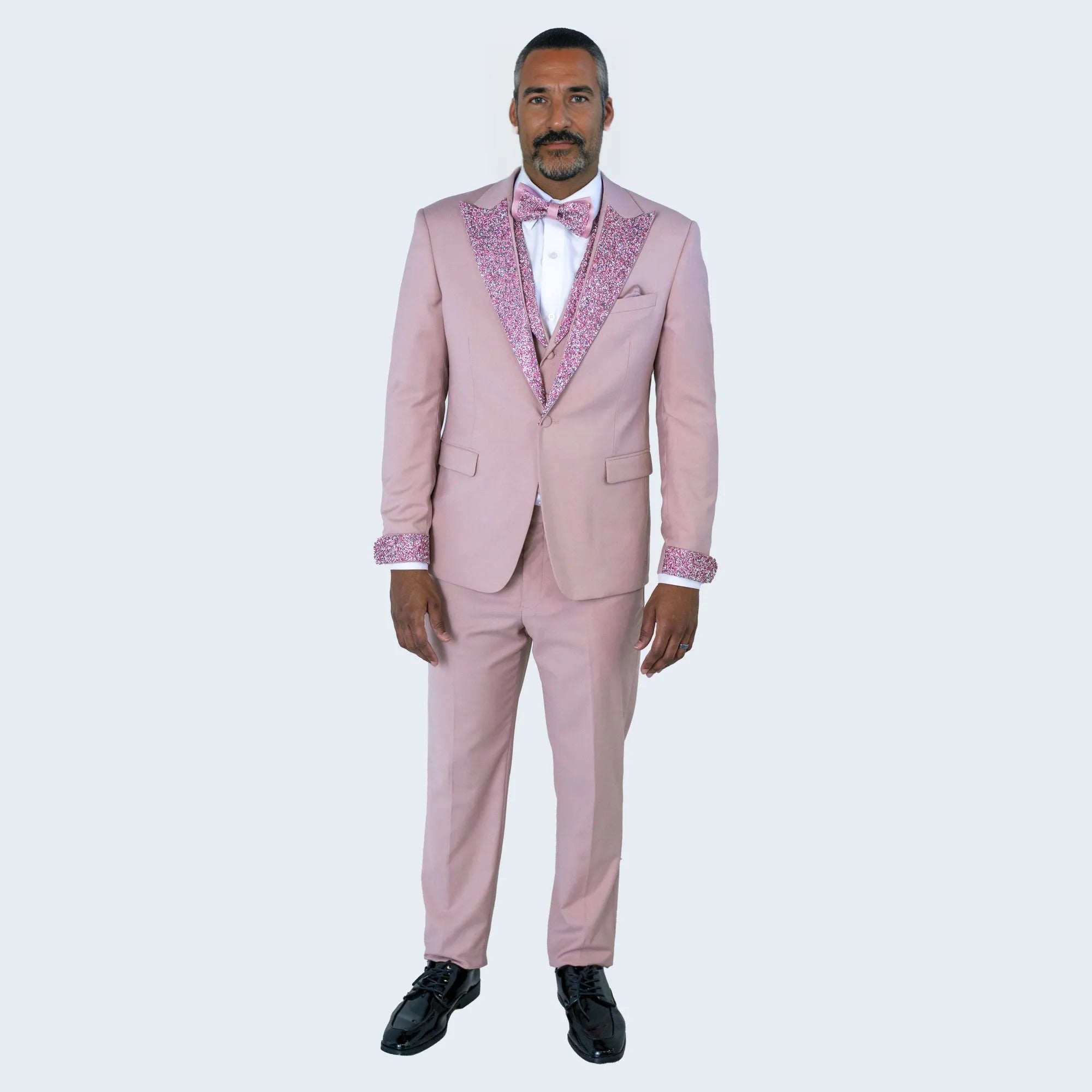 Lavender Tuxedo Stone Peak Lapel Four Piece Set - Wedding - Prom by Sean Alexander