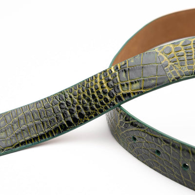 Marco Di Milano Emilio Belt - Antique Green Leather Loafer
